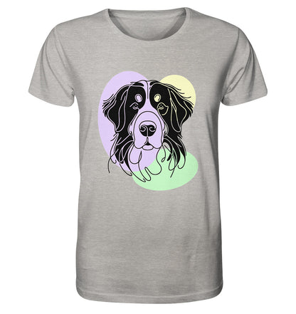 Line Art - Süßer Berner Sennenhund - Organic Shirt