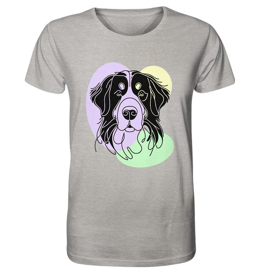 Line Art - Süßer Berner Sennenhund - Organic Shirt