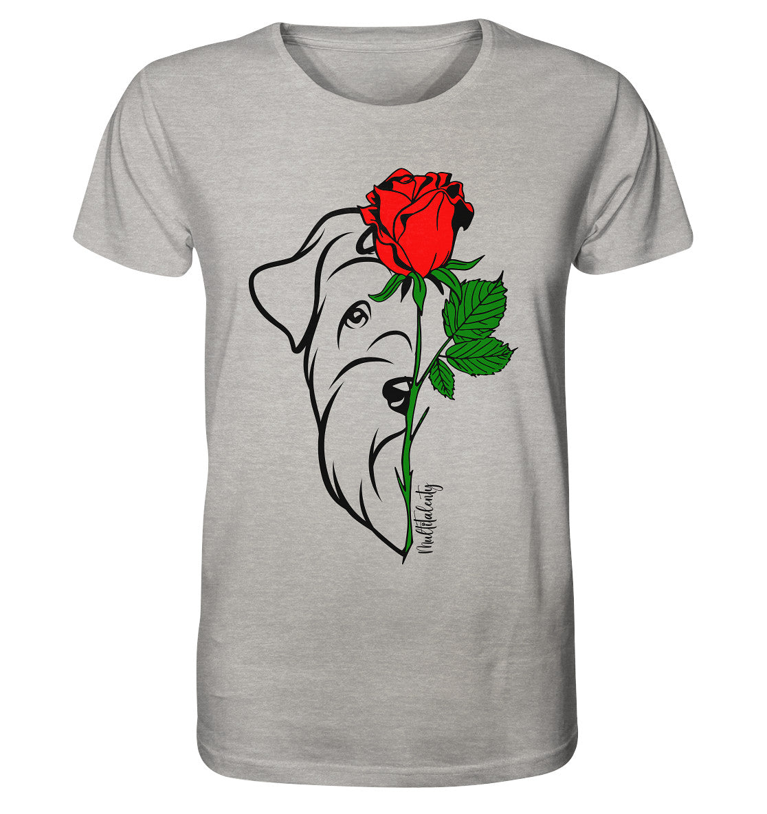 Tattoo Rose - Schnauzer - Organic Shirt