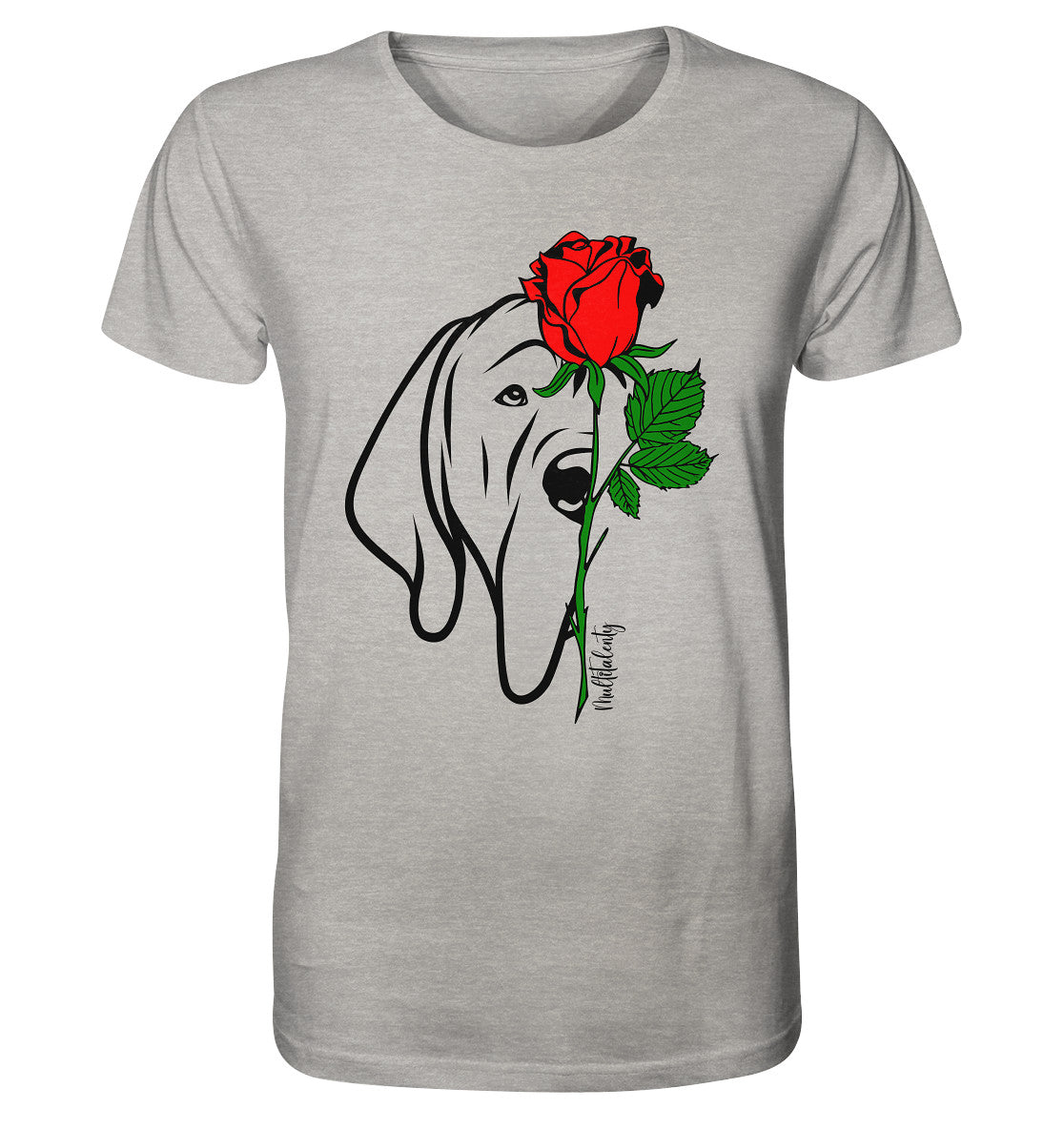 Tattoo Rose - Deutsche Dogge - Organic Shirt