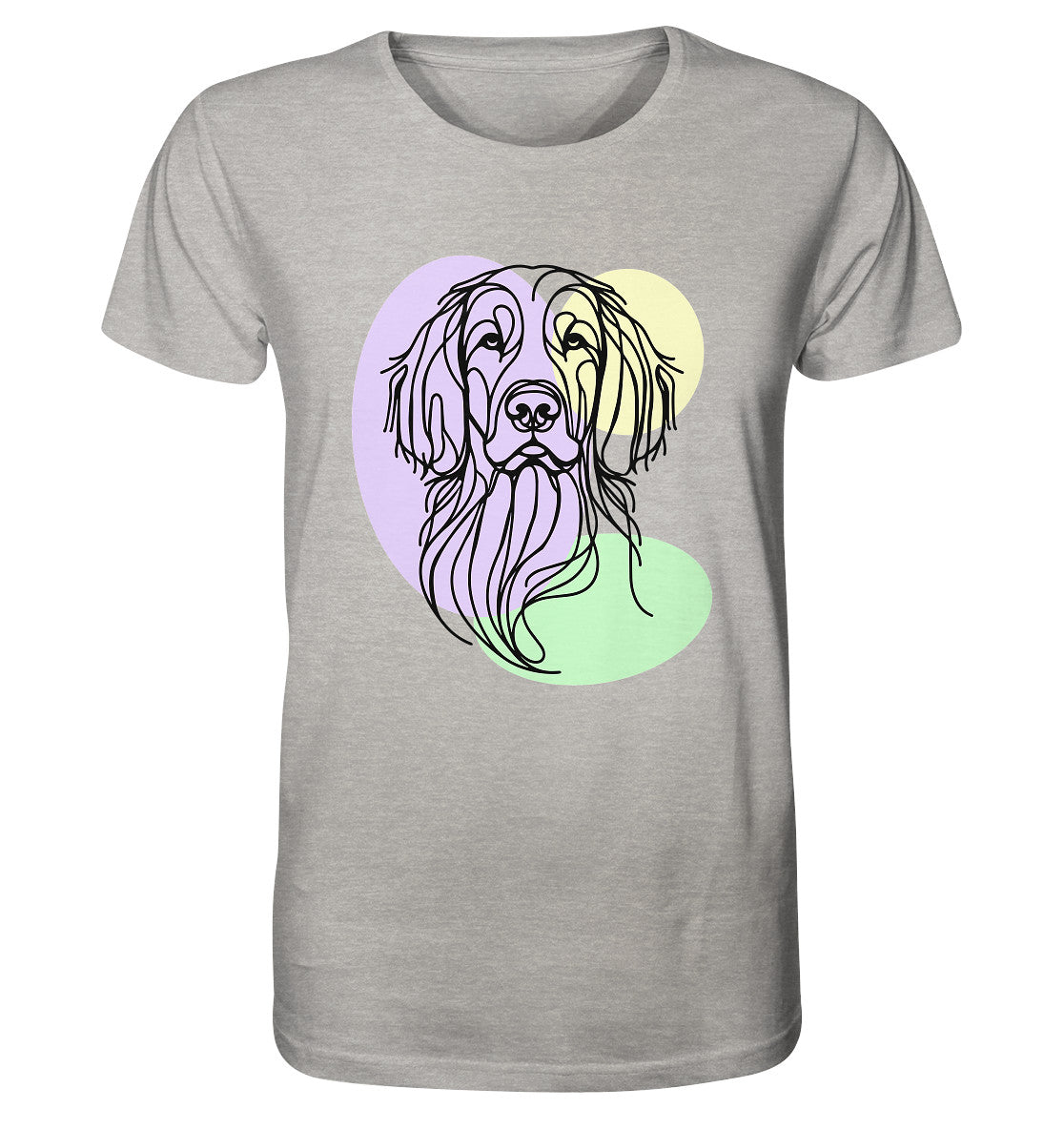 Line Art - Süßer Irish Setter - Organic Shirt