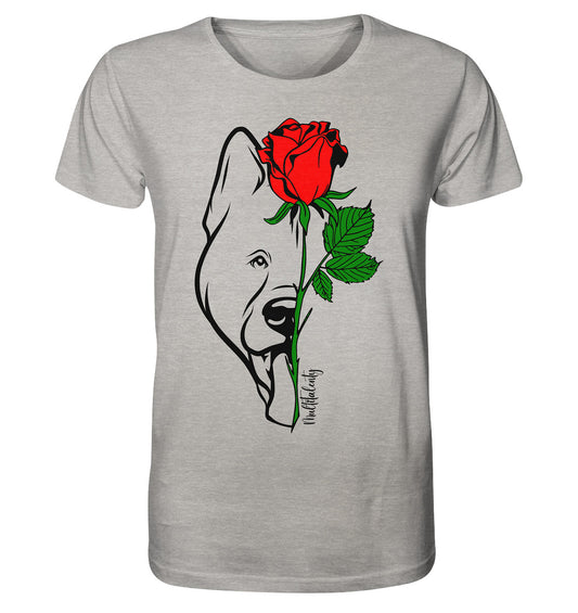 Tattoo Rose - American Akita - Organic Shirt