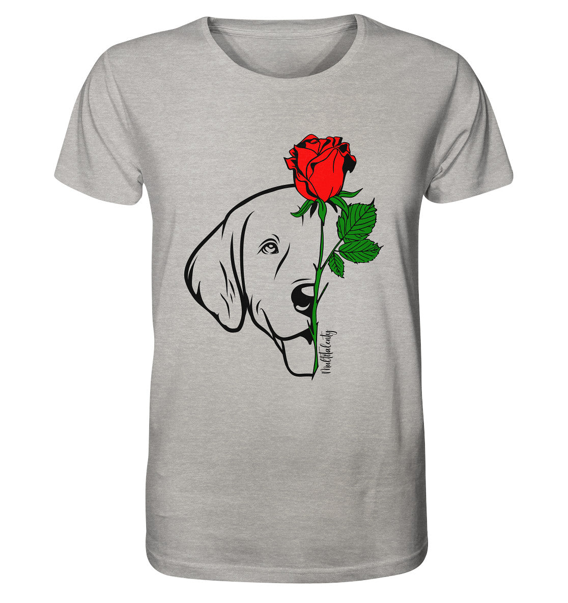 Tattoo Rose - Golden Retriever - Organic Shirt