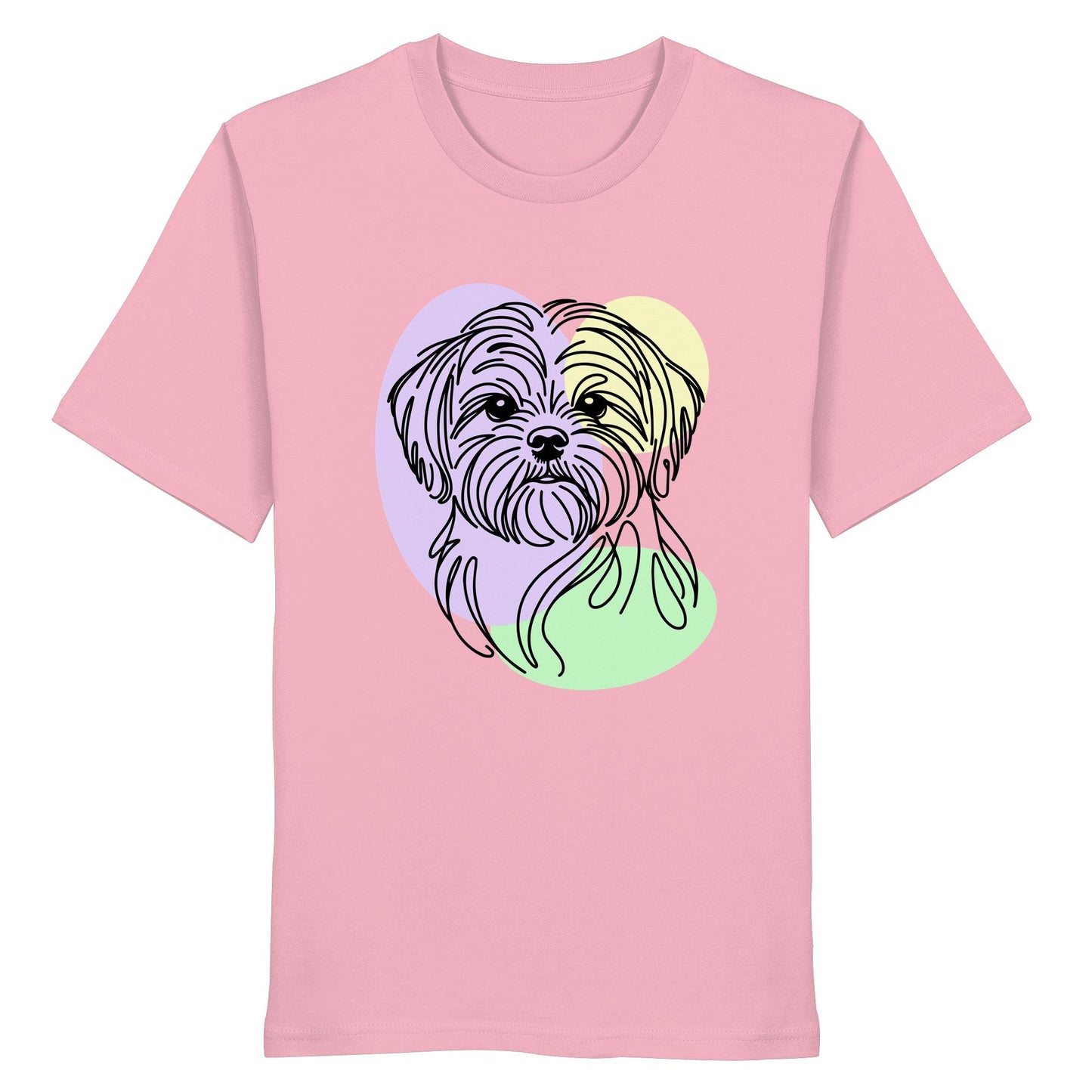 Line Art - Süßer Shih Tzu - Organic Shirt