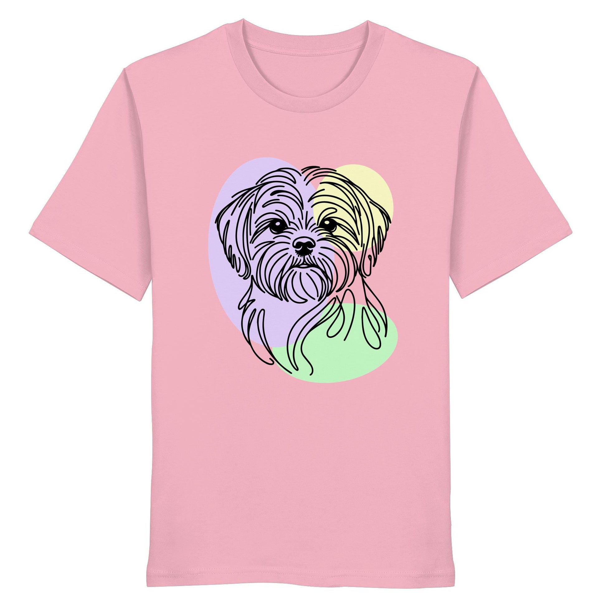 Line Art - Süßer Shih Tzu - Organic Shirt