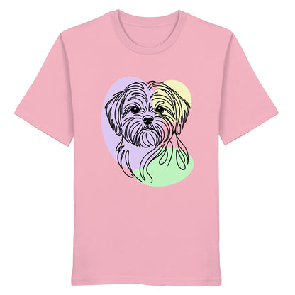 Line Art - Süßer Shih Tzu - Organic Shirt