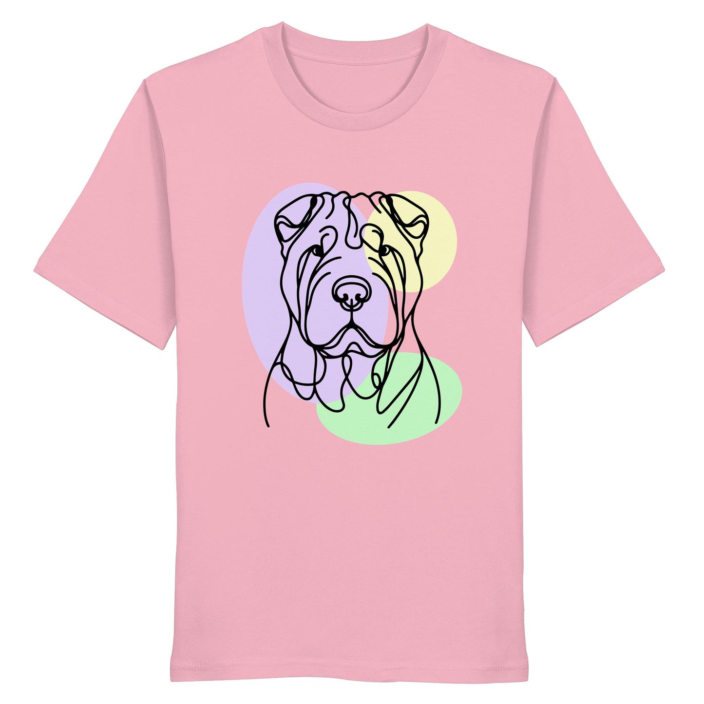 Line Art - Süßer Shar-Pei - Organic Shirt