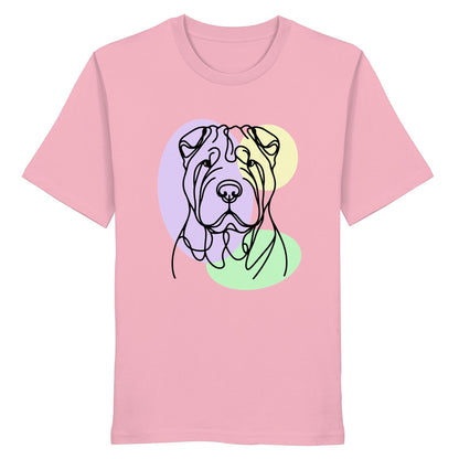 Line Art - Süßer Shar-Pei - Organic Shirt