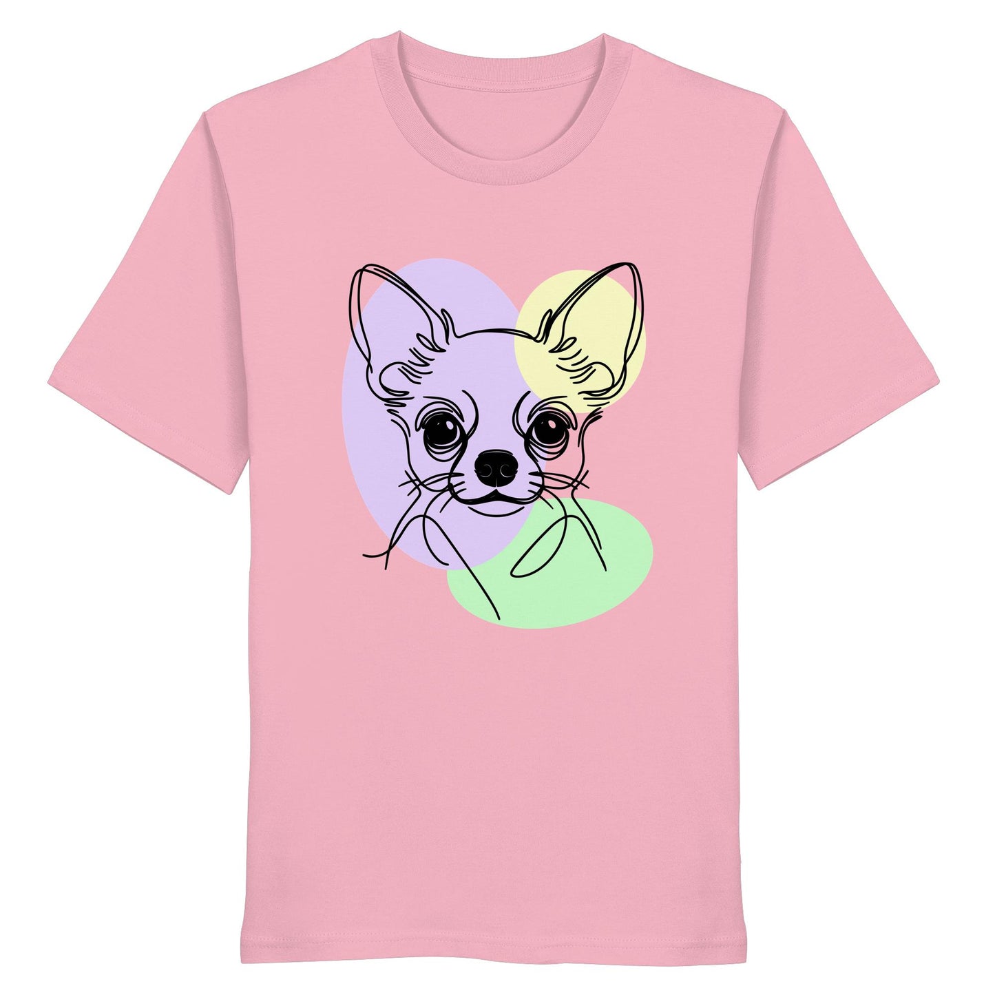 Line Art - Süßer Chihuahua (Kurzhaar) - Organic Shirt