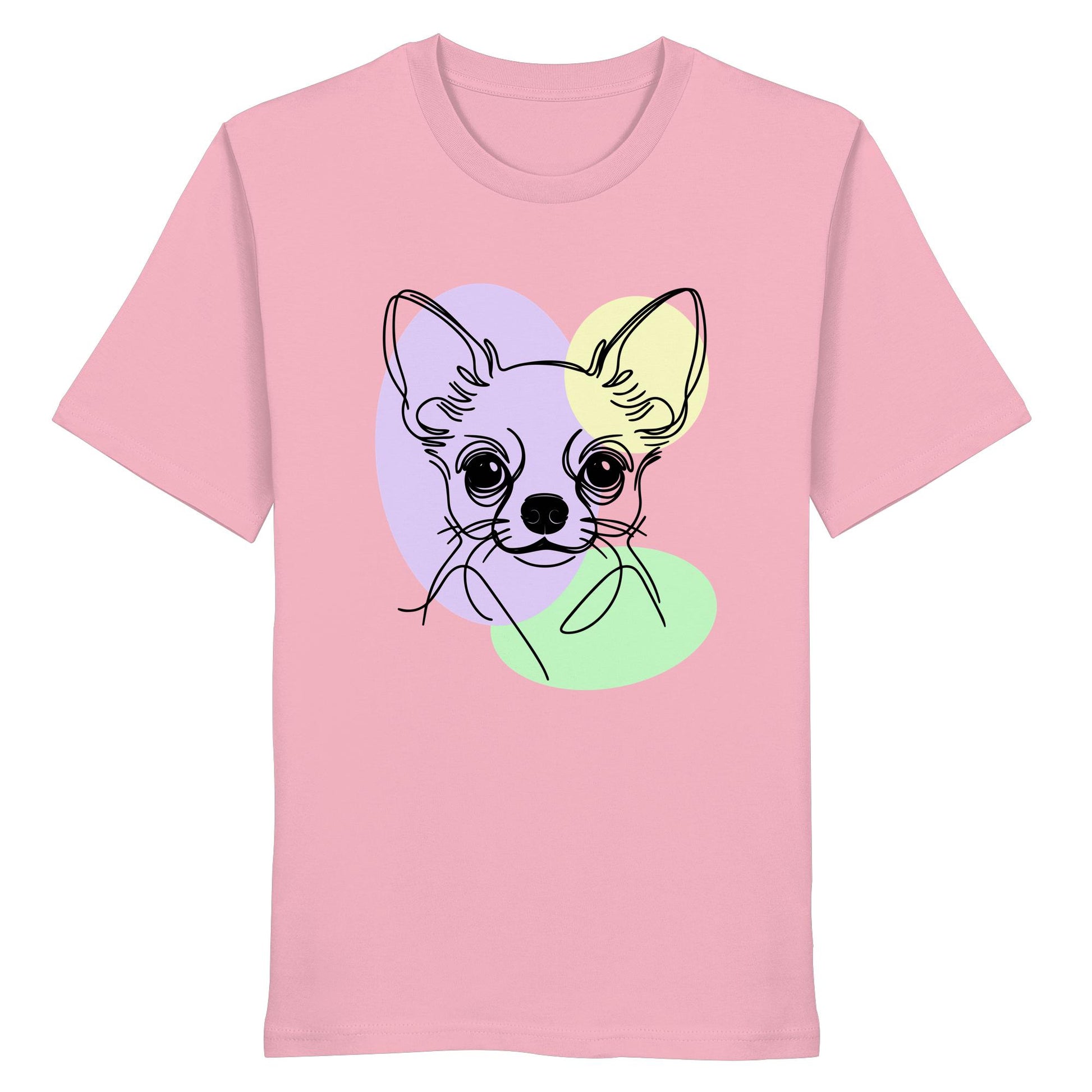 Line Art - Süßer Chihuahua (Kurzhaar) - Organic Shirt