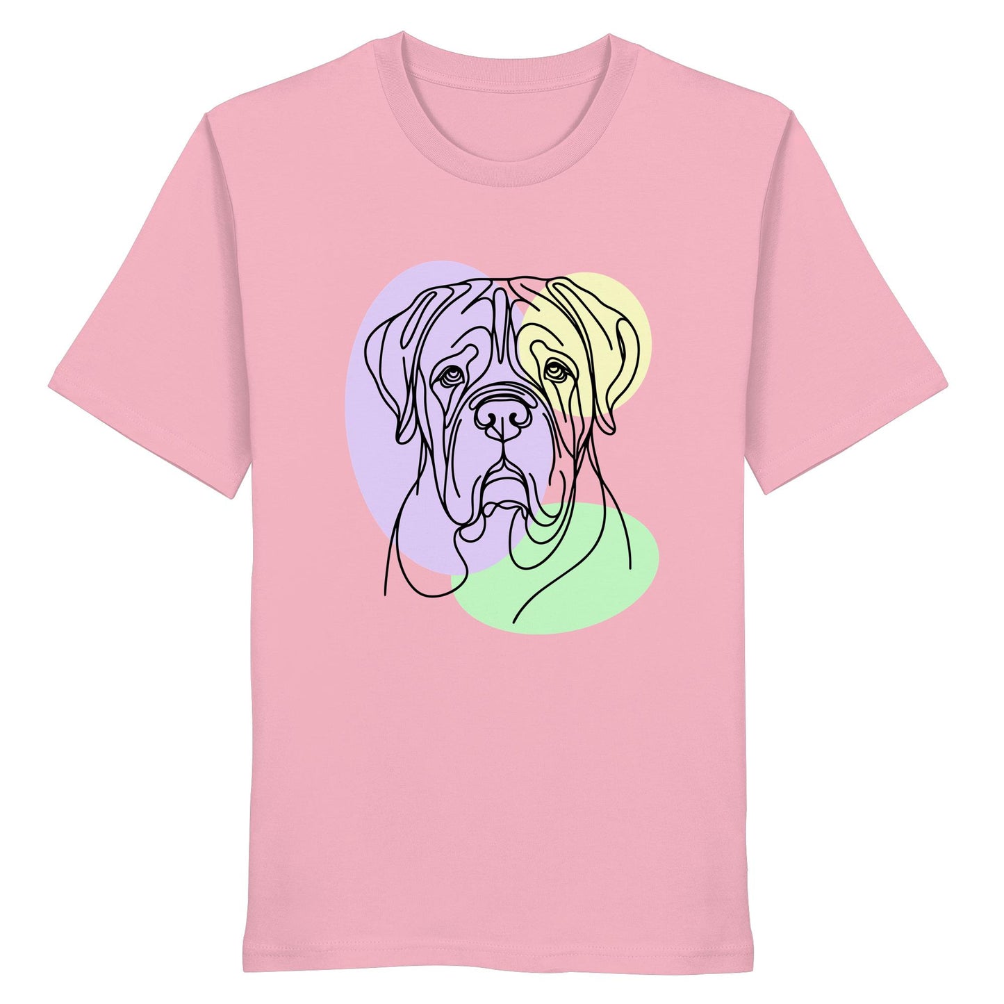 Line Art - Süße Bordeauxdogge - Organic Shirt