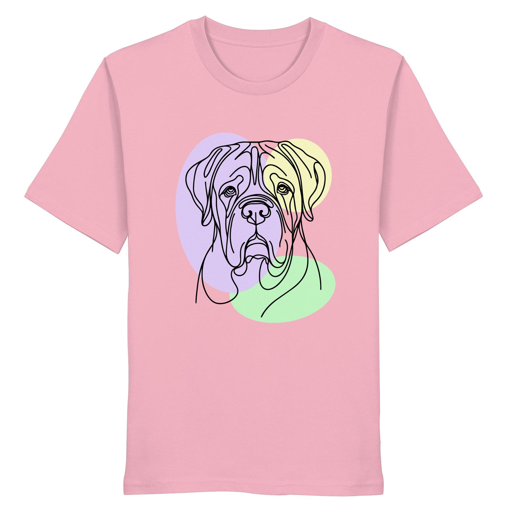 Line Art - Süße Bordeauxdogge - Organic Shirt