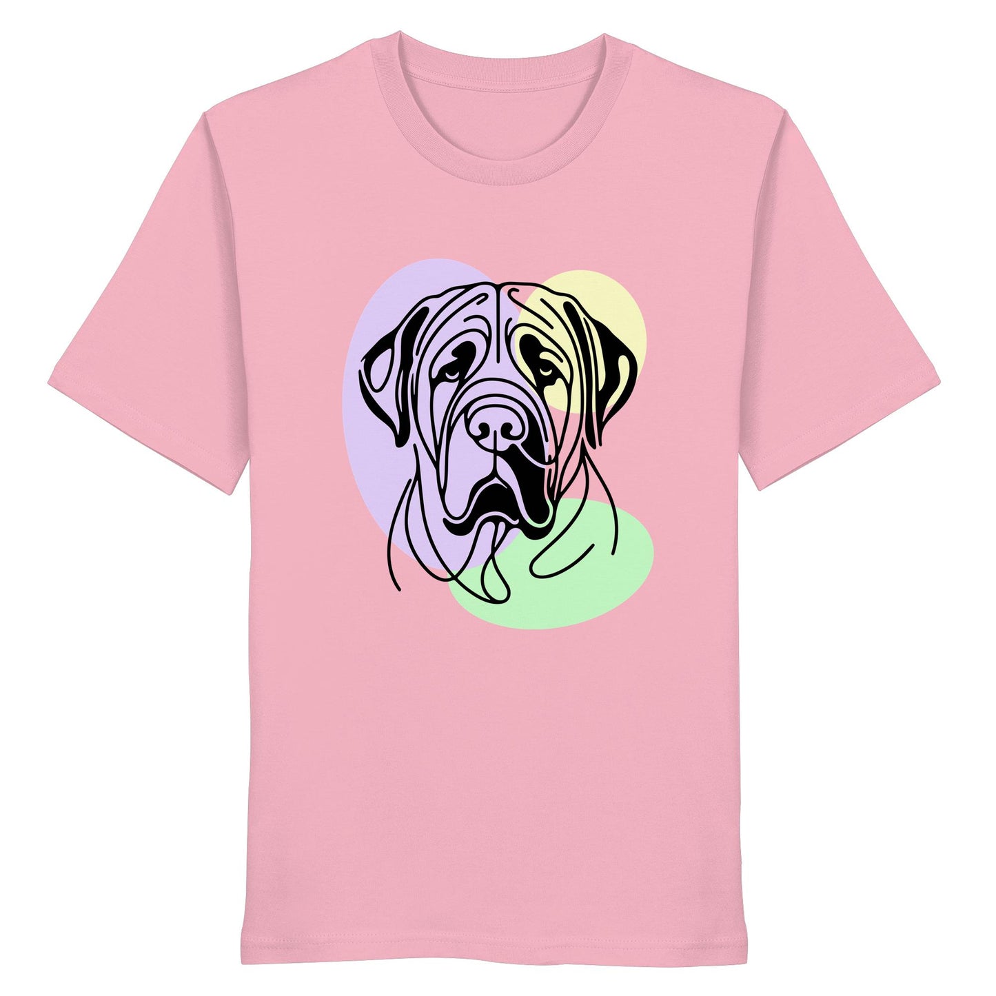 Line Art - Süßer Bullmastiff - Organic Shirt