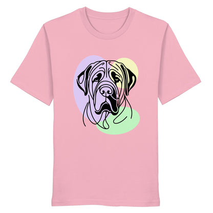 Line Art - Süßer Bullmastiff - Organic Shirt