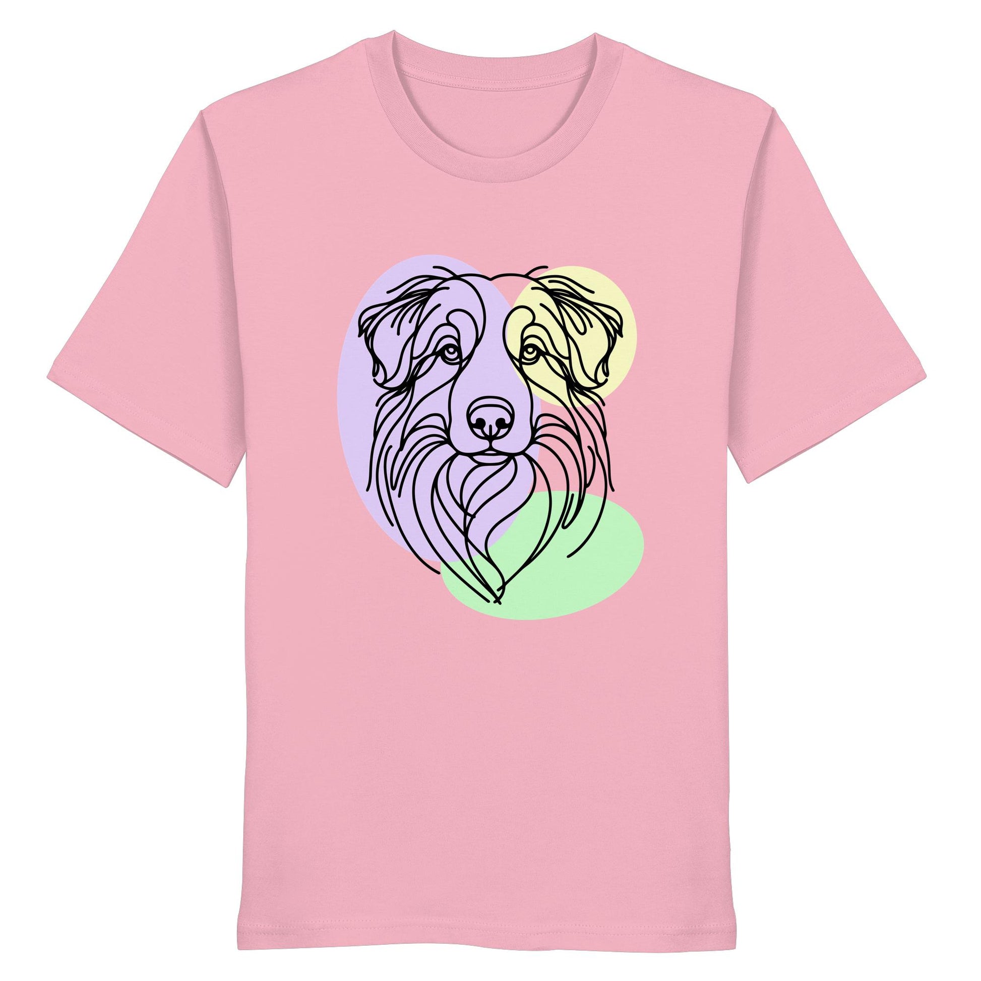 Line Art - Süßer Australian Shepherd - Organic Shirt