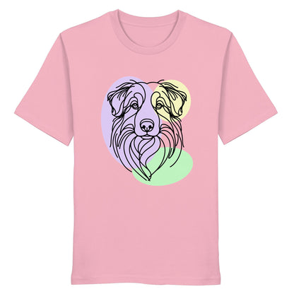 Line Art - Süßer Australian Shepherd - Organic Shirt