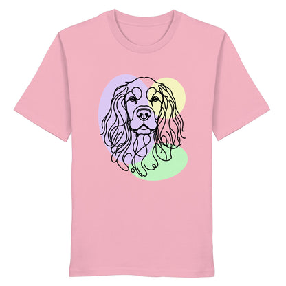 Line Art - Süßer Cocker Spaniel - Organic Shirt