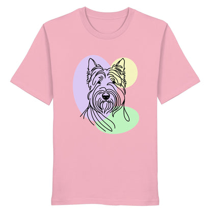Line Art - Süßer Scottish Terrier - Organic Shirt