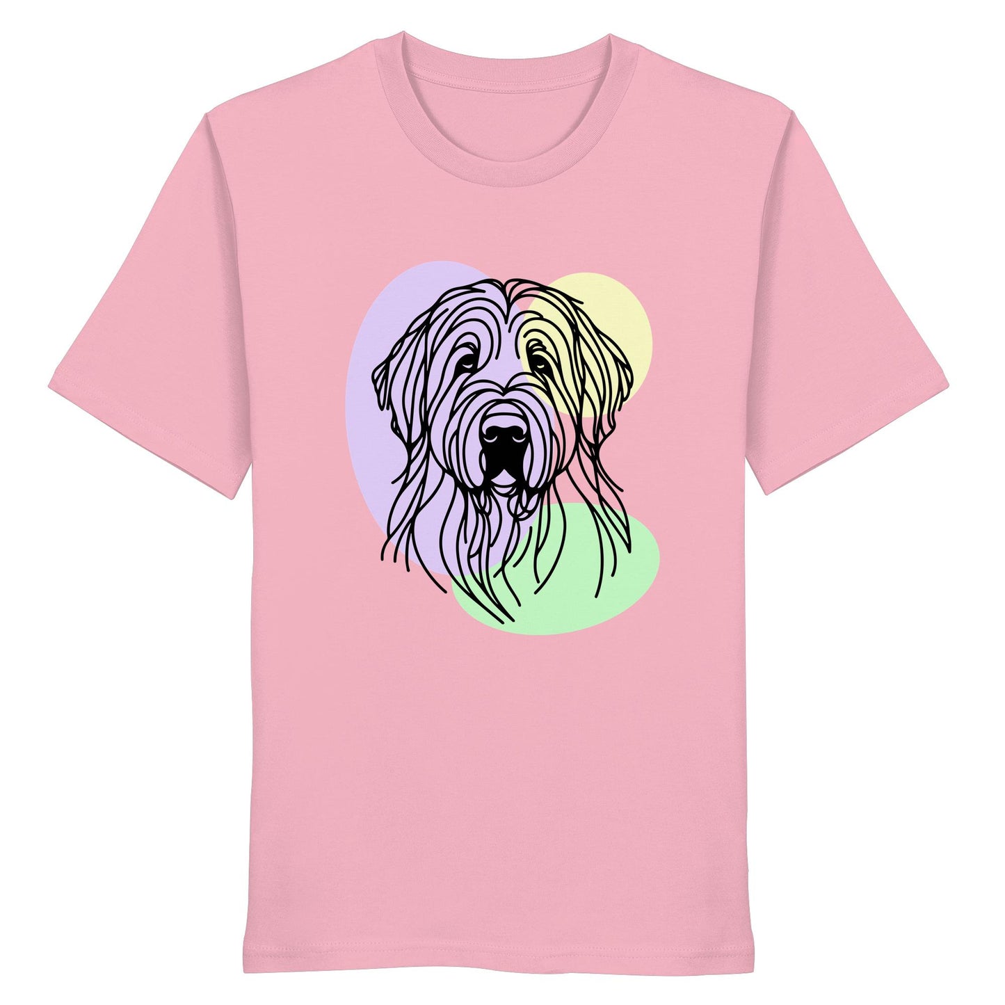Line Art - Süßer Briard - Organic Shirt