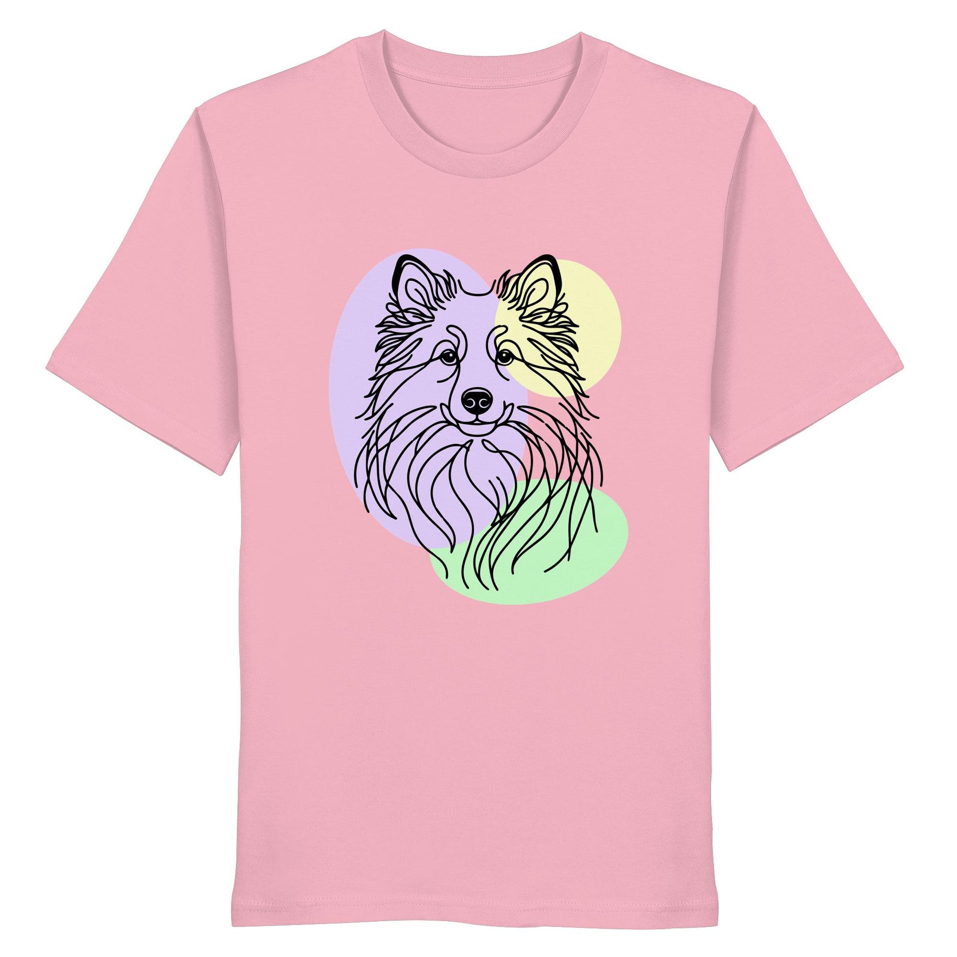 Line Art - Süßer Islandhund - Organic Shirt