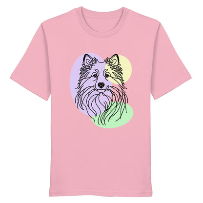 Line Art - Süßer Islandhund - Organic Shirt
