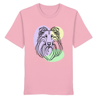 Line Art - Süßer Collie - Organic Shirt