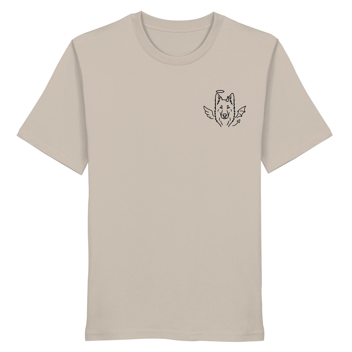 Halo & Horns - Weißer Schäferhund - Organic Shirt