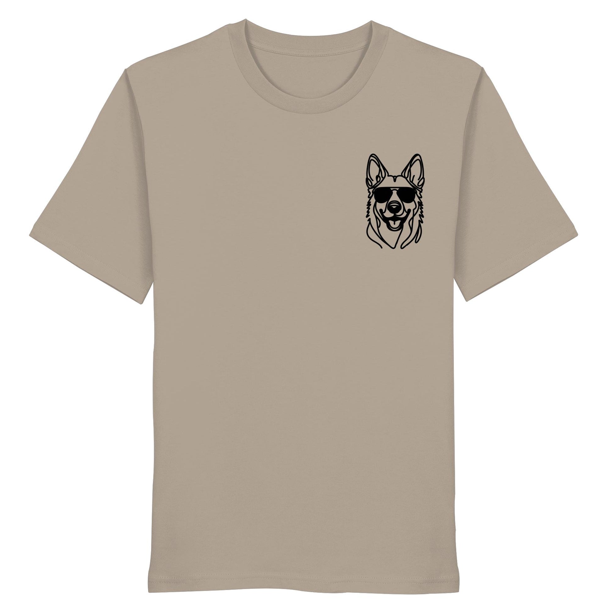 Line Art - Cooler Holländischer Schäferhund - Organic Shirt