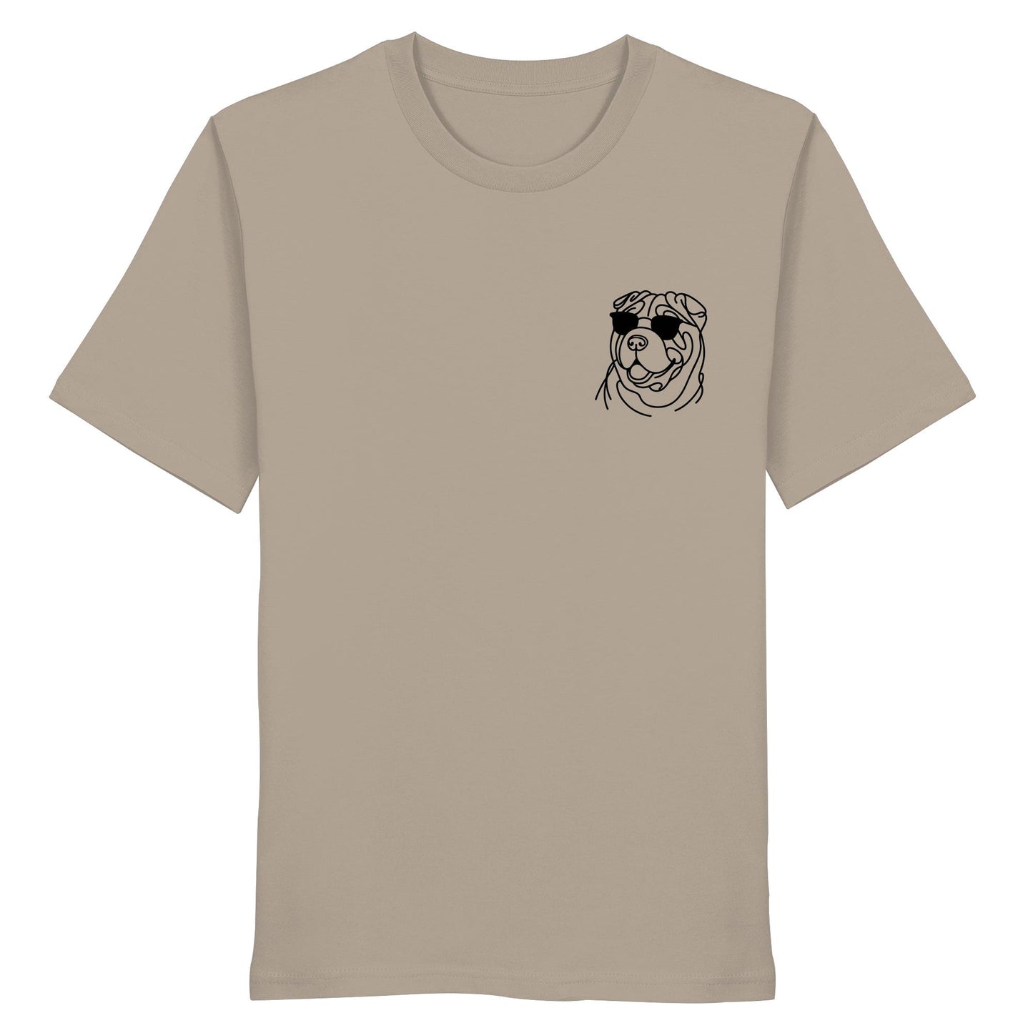 Line Art - Cooler Shar-Pei - Organic Shirt