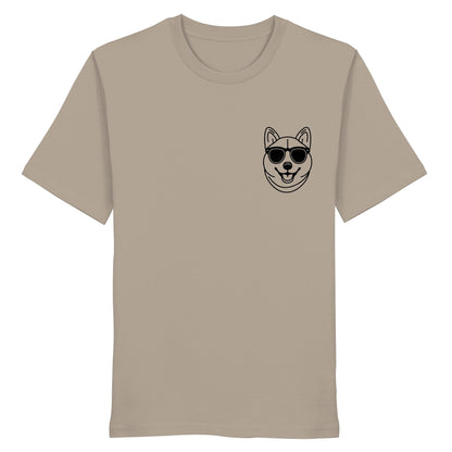 Line Art - Cooler Shiba Inu - Organic Shirt