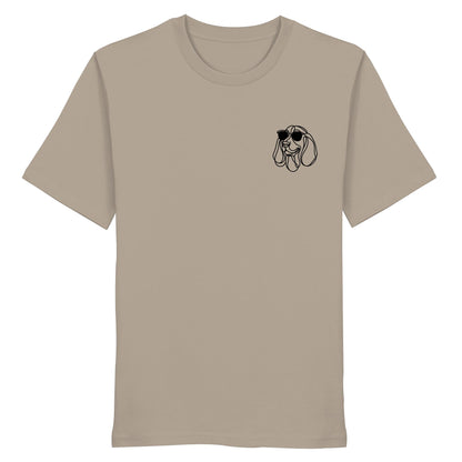 Line Art - Cooler Basset Hound - Organic Shirt