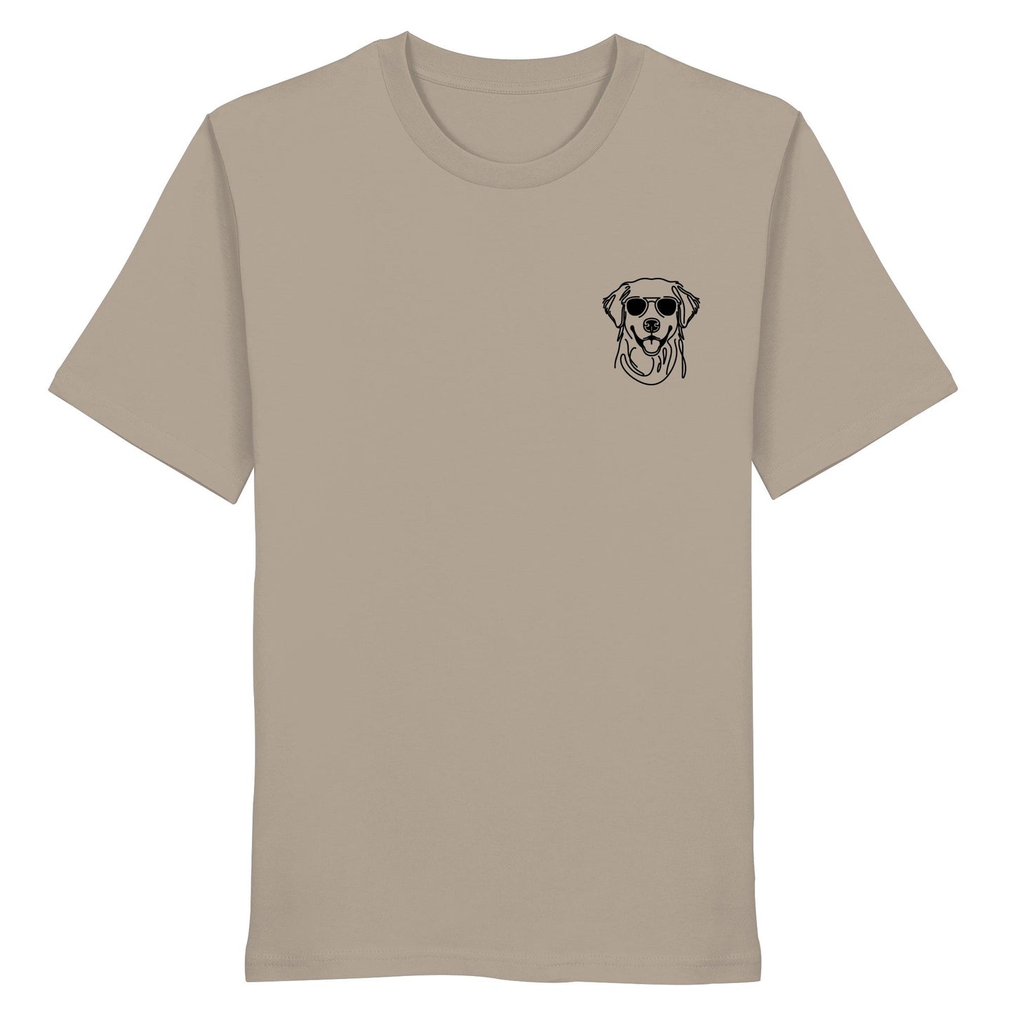 Line Art - Cooler Golden Retriever - Organic Shirt