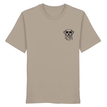 Line Art - Cooler Golden Retriever - Organic Shirt