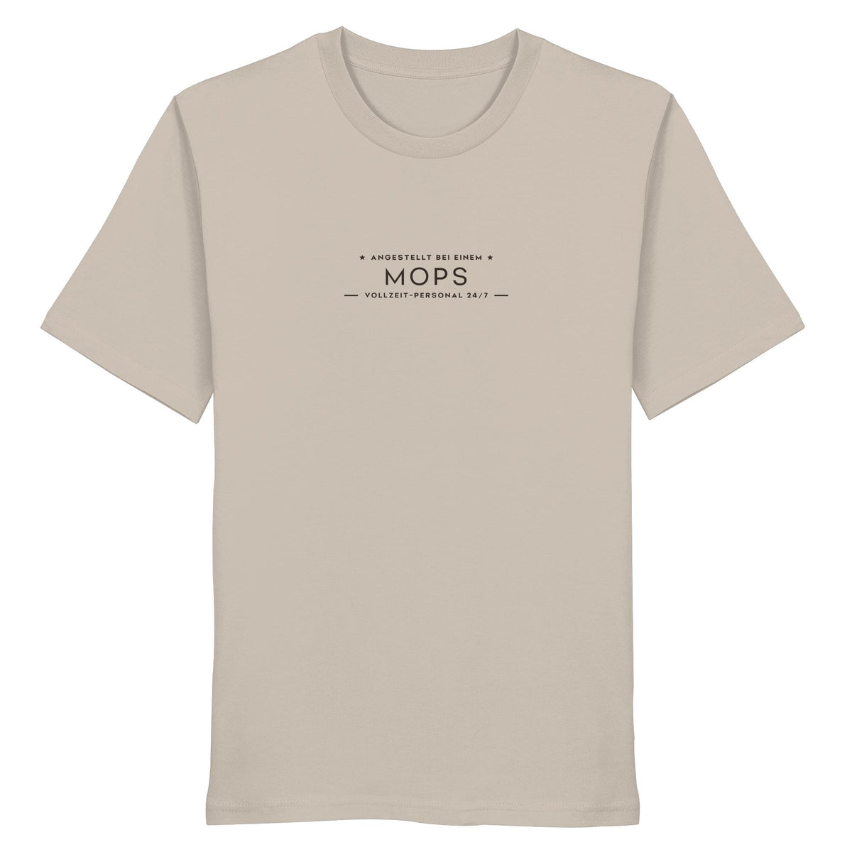 Vollzeit-Personal - Mops - Organic Shirt