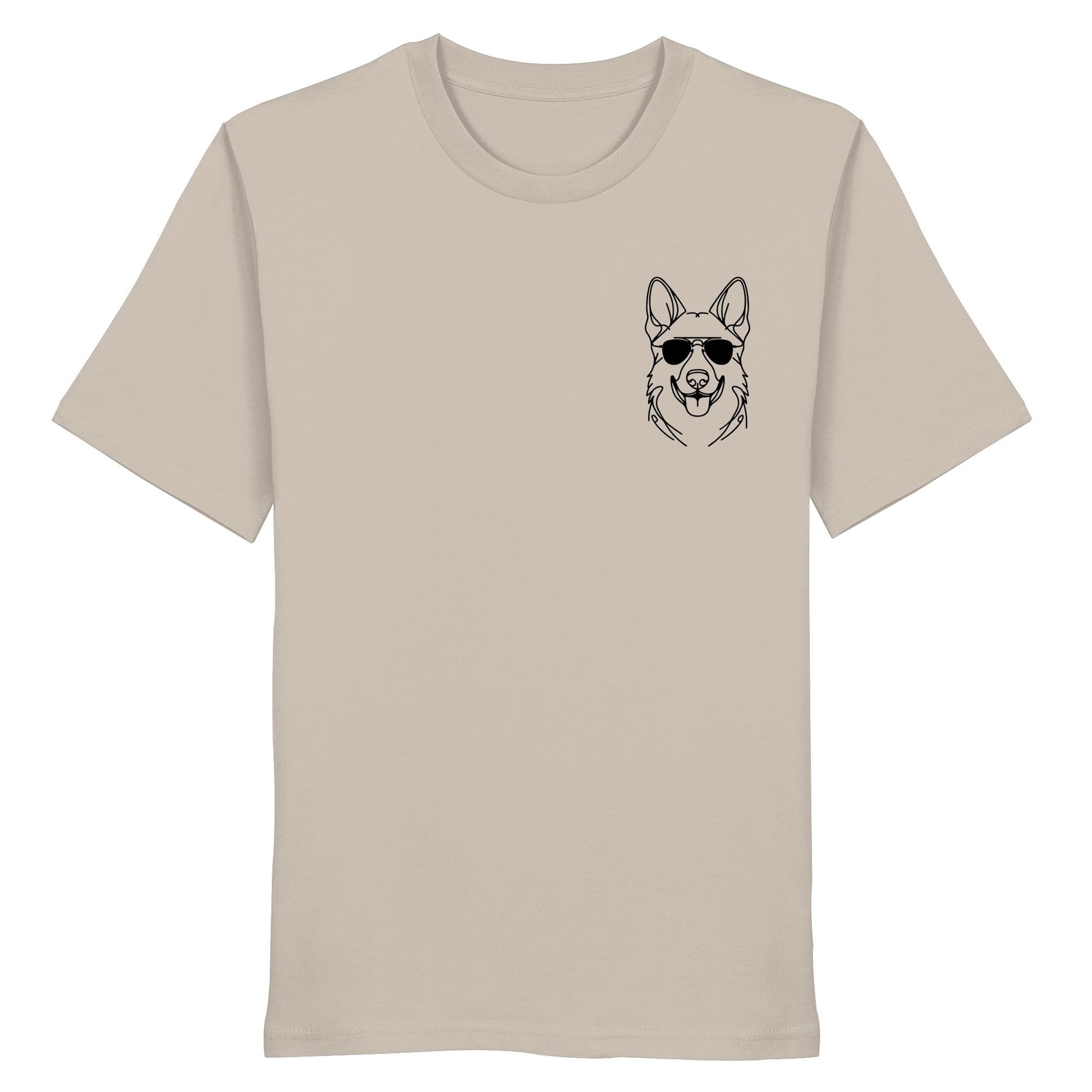 Line Art - Cooler Deutscher Schäferhund - Organic Shirt