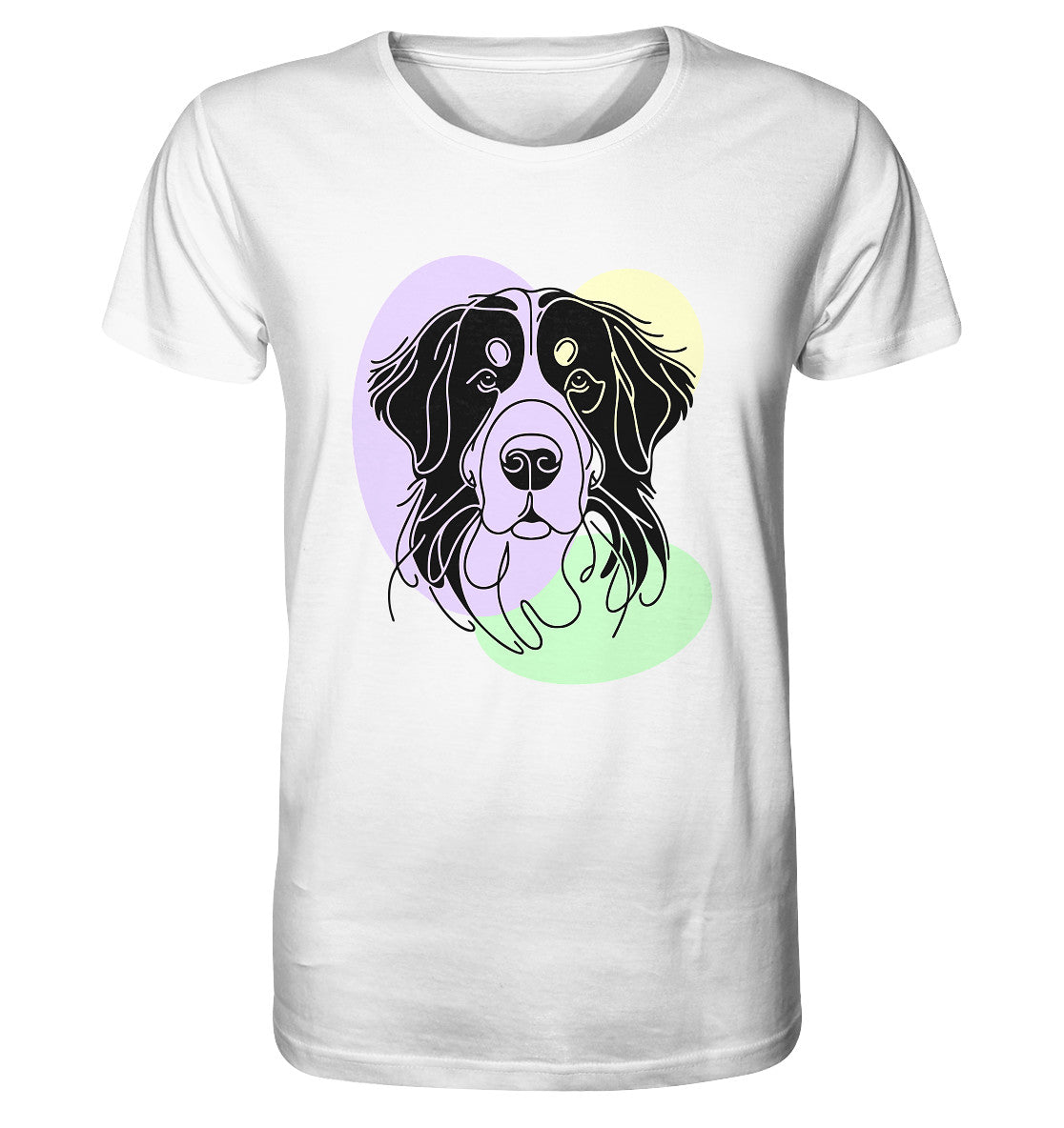 Line Art - Süßer Berner Sennenhund - Organic Shirt