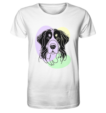Line Art - Süßer Berner Sennenhund - Organic Shirt