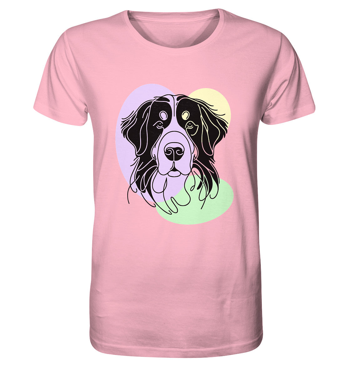 Line Art - Süßer Berner Sennenhund - Organic Shirt