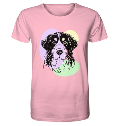Line Art - Süßer Berner Sennenhund - Organic Shirt