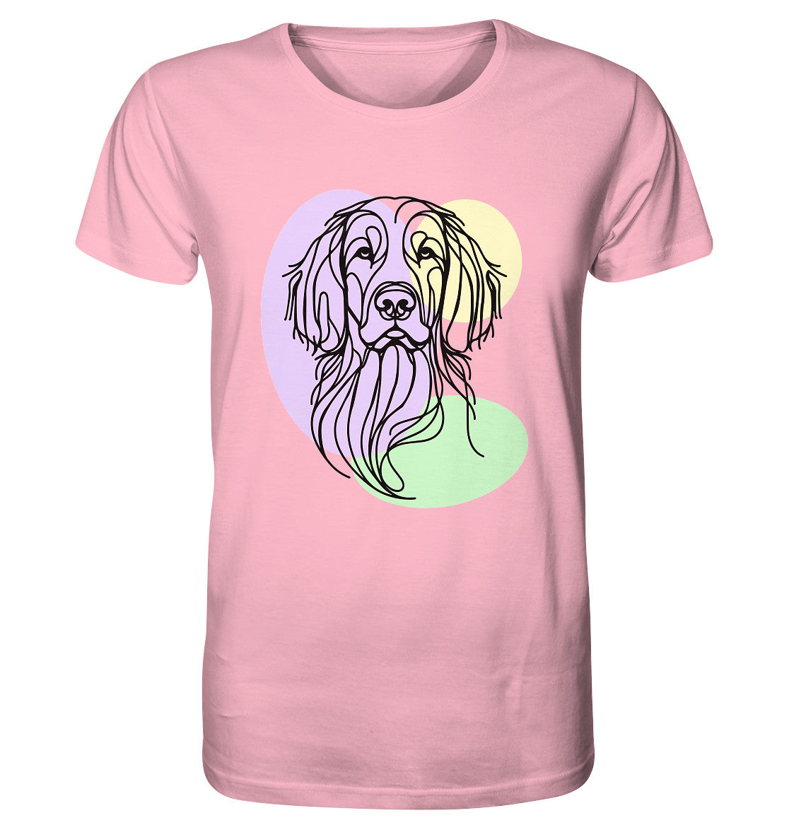 Line Art - Süßer Irish Setter - Organic Shirt