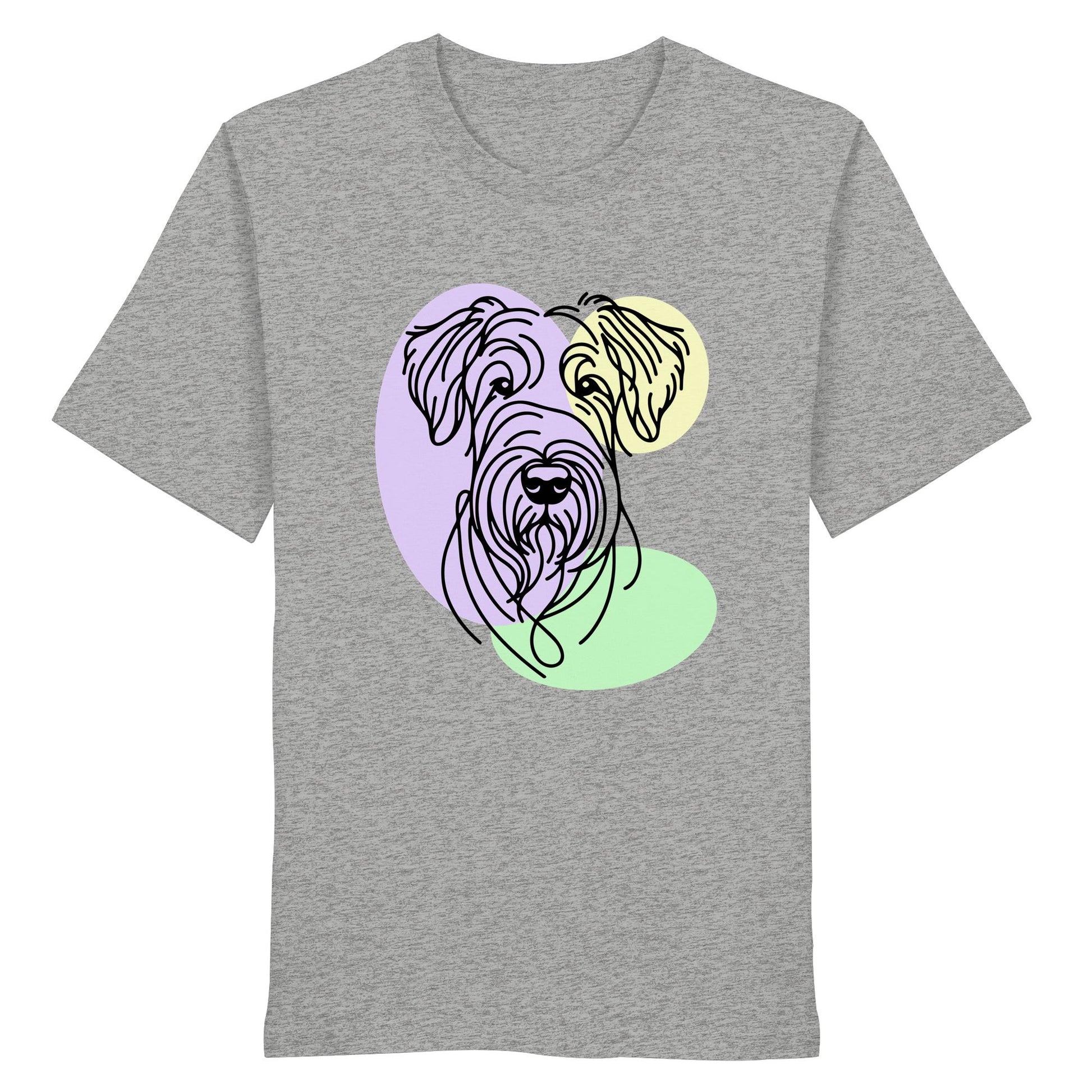 Line Art - Süßer Irish Terrier - Organic Shirt