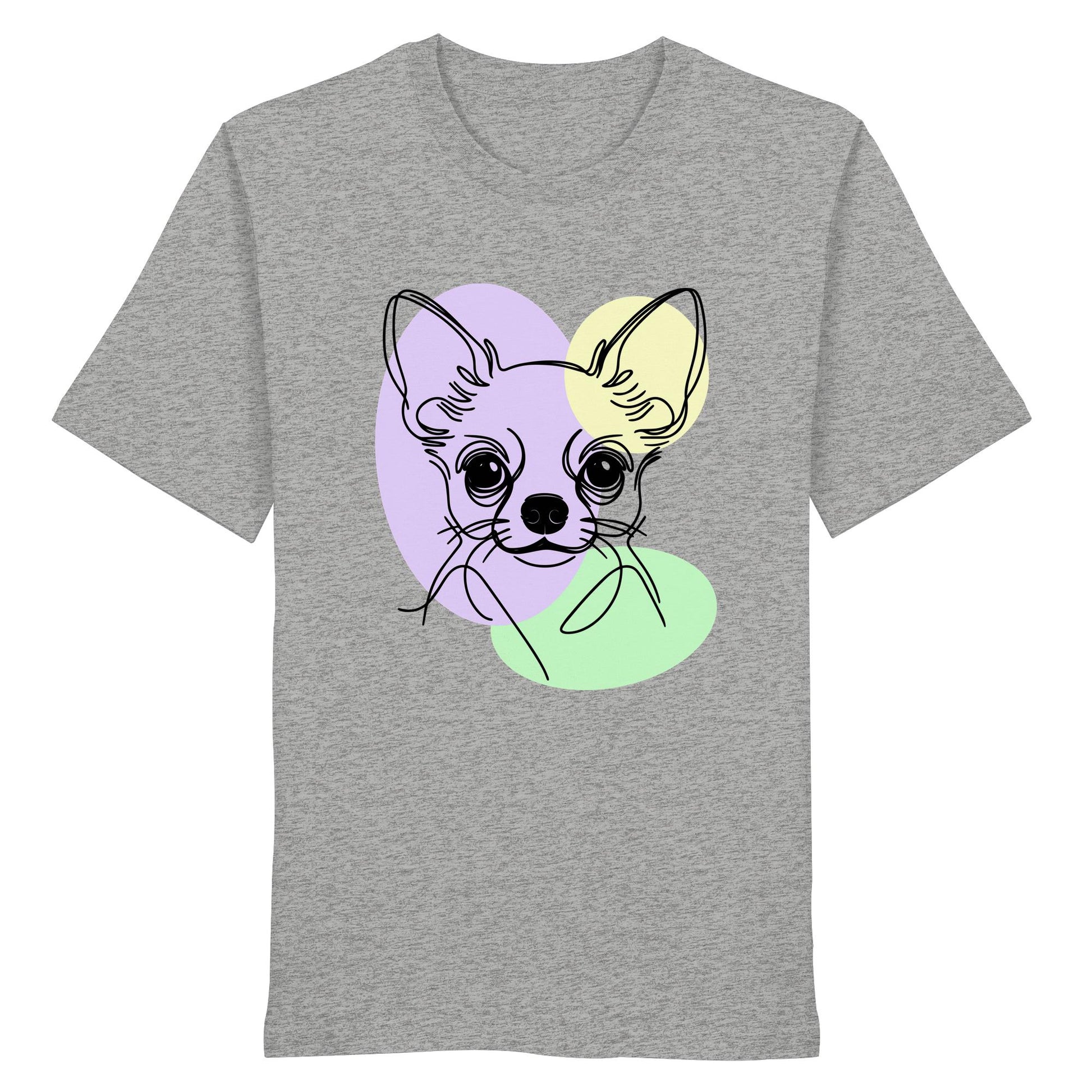 Line Art - Süßer Chihuahua (Kurzhaar) - Organic Shirt