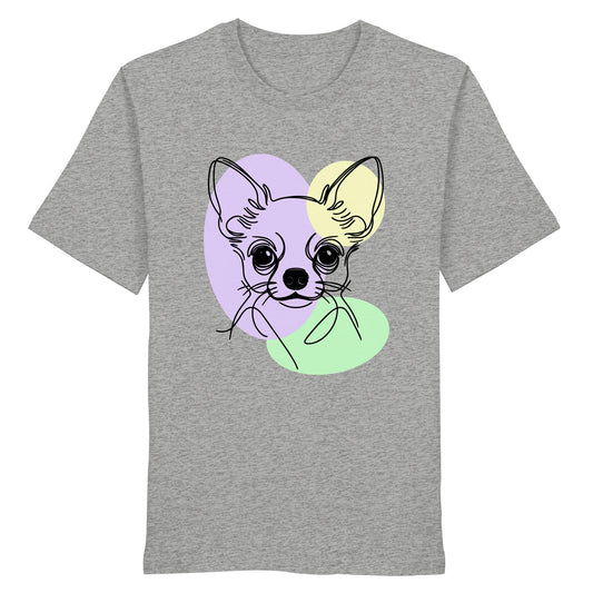 Line Art - Süßer Chihuahua (Kurzhaar) - Organic Shirt