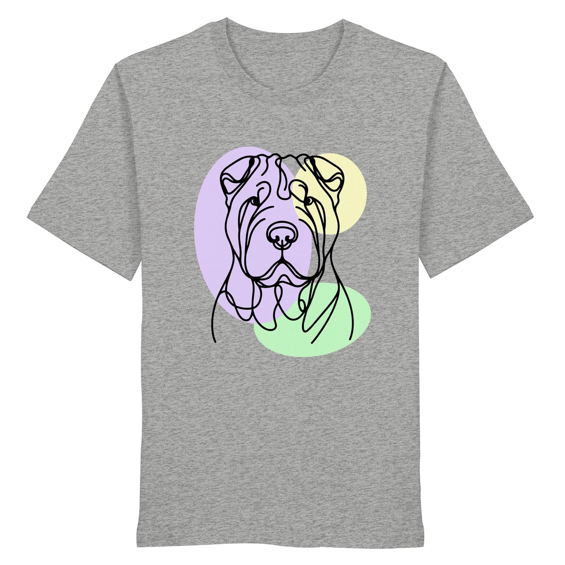 Line Art - Süßer Shar-Pei - Organic Shirt