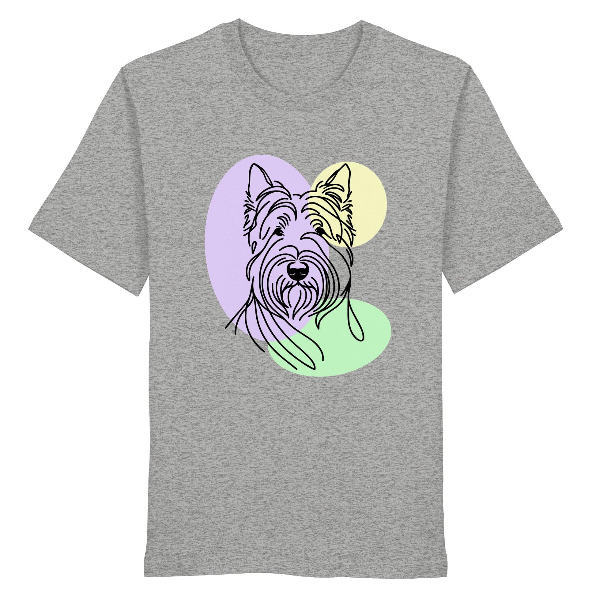 Line Art - Süßer Scottish Terrier - Organic Shirt
