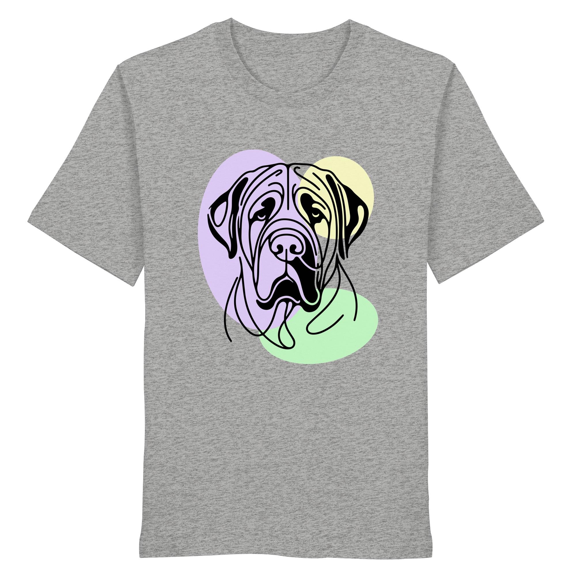 Line Art - Süßer Bullmastiff - Organic Shirt