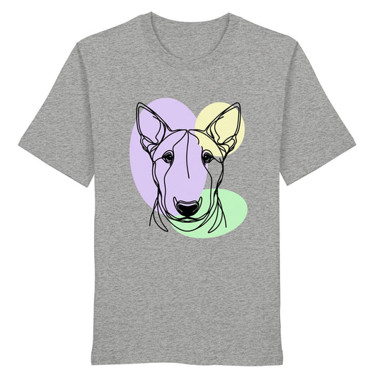 Line Art - Süßer Bullterrier - Organic Shirt