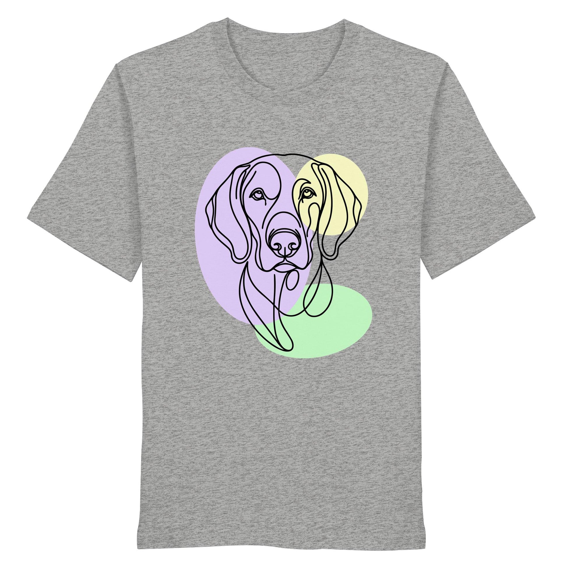 Line Art - Süßer Weimaraner - Organic Shirt