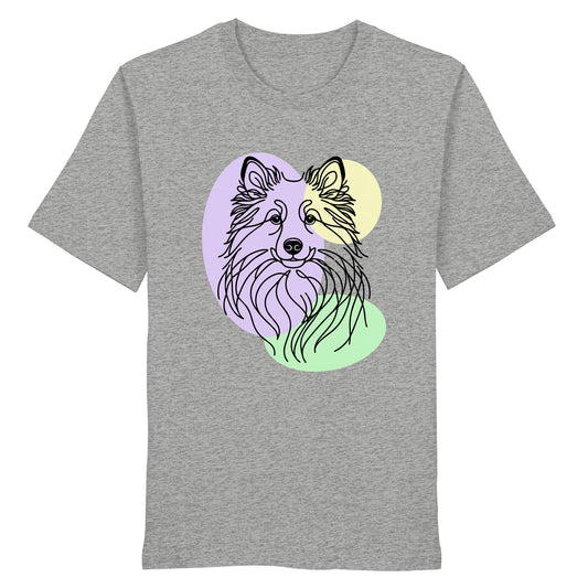 Line Art - Süßer Islandhund - Organic Shirt
