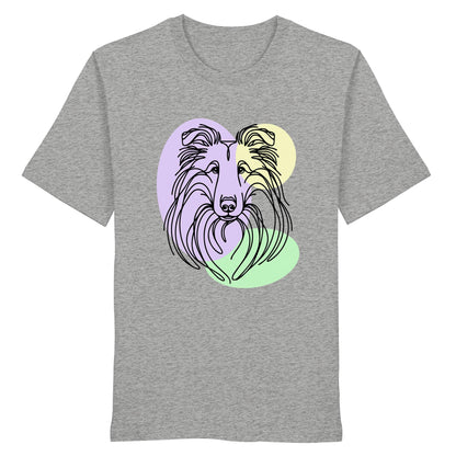 Line Art - Süßer Collie - Organic Shirt